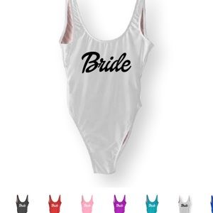 White Bride One Piece Bikini